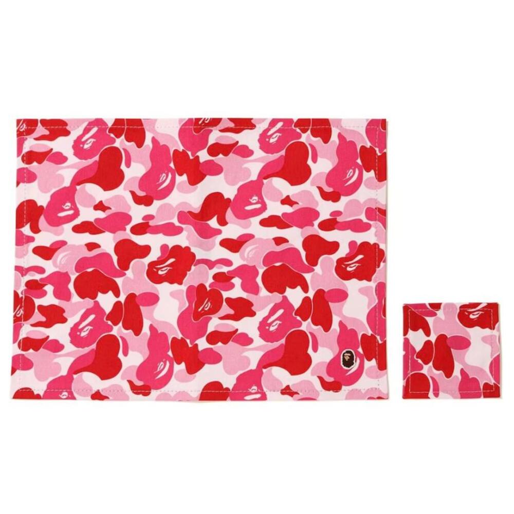 BAPE ABC Camo Placemat and Coaster Set - Pink - FW18